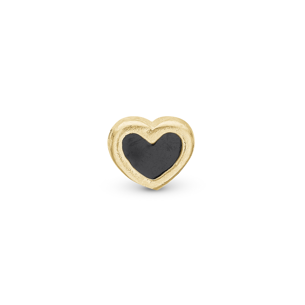 Black Enamel Heart Elementer til collect ure - CHRISTINA