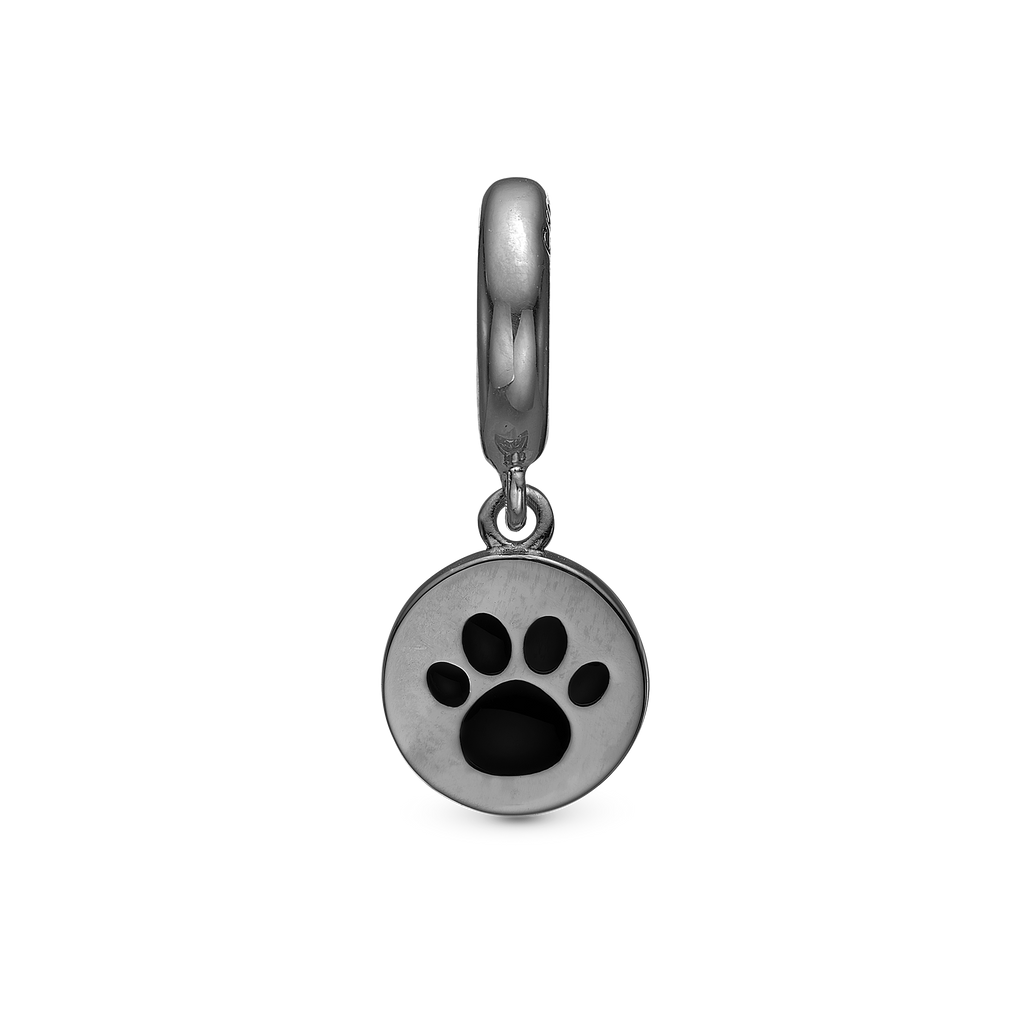 My Pet charm charm sort ruthenium Charms til læderarmbånd - CHRISTINA